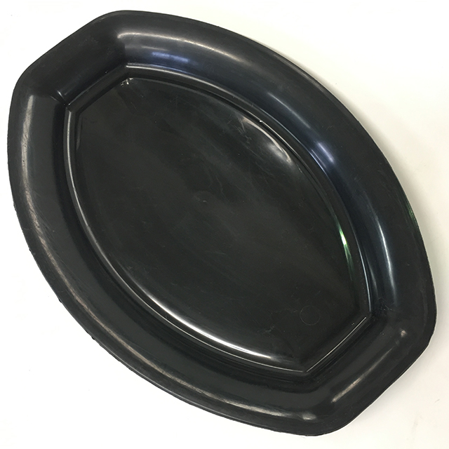 PLATTER, Black Plastic - Large Oval